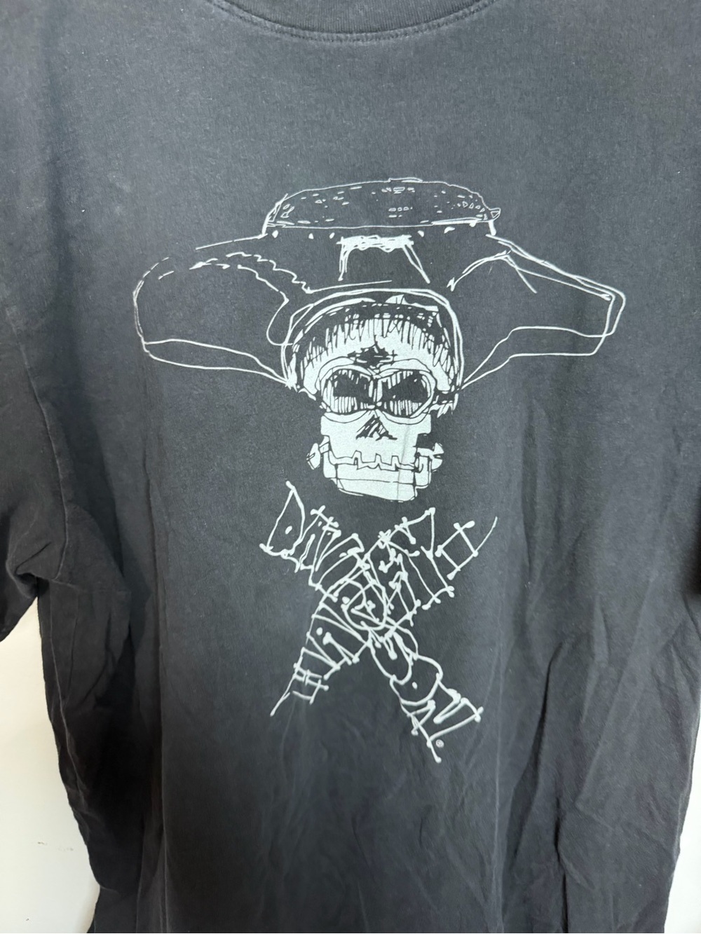 Harley-Davidson Black Long-Sleeve Skull Graphic Tee